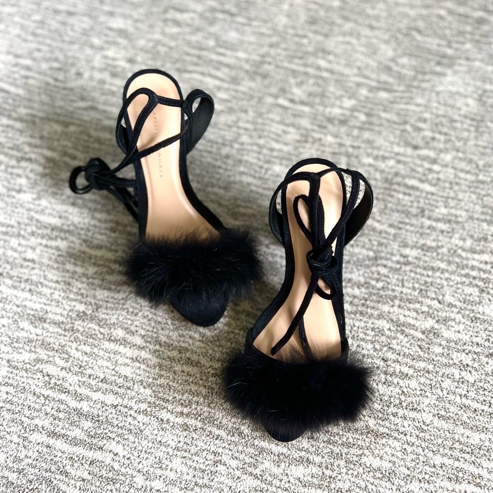 Loeffler Randall // Nicolette fur sandal heels
